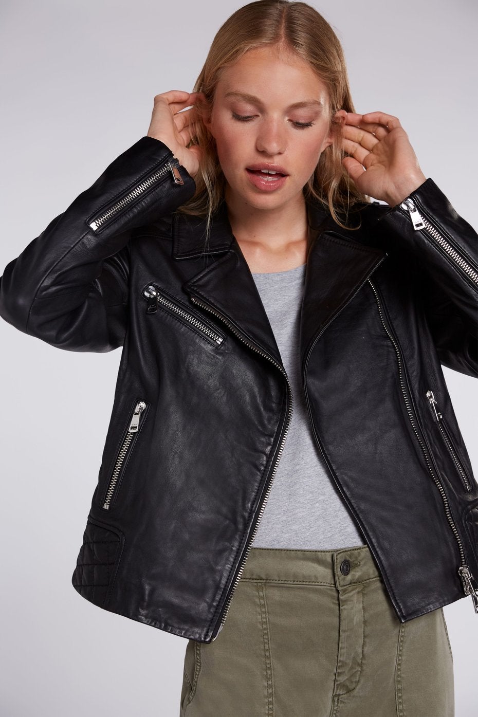 Oui 2025 leather jacket